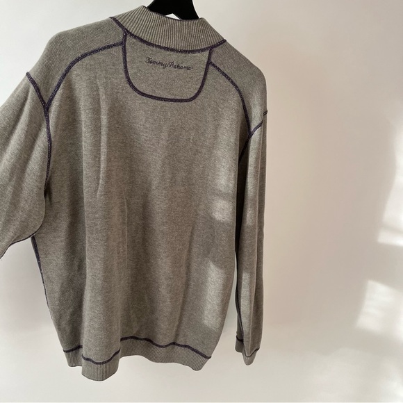 Tommy Bahama Flipshore Half-Zip Reversible Sweatshirt - Picture 3 of 12